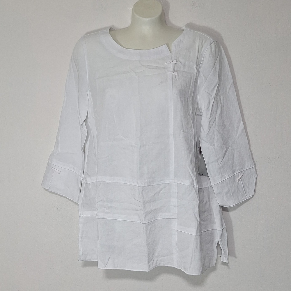 Multiples Monte Carlo White Blouse Size Small